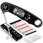 Waterproof Instant Read Digital Kitchen Thermometer - Perfect for Meat, BBQ, and Cooking!