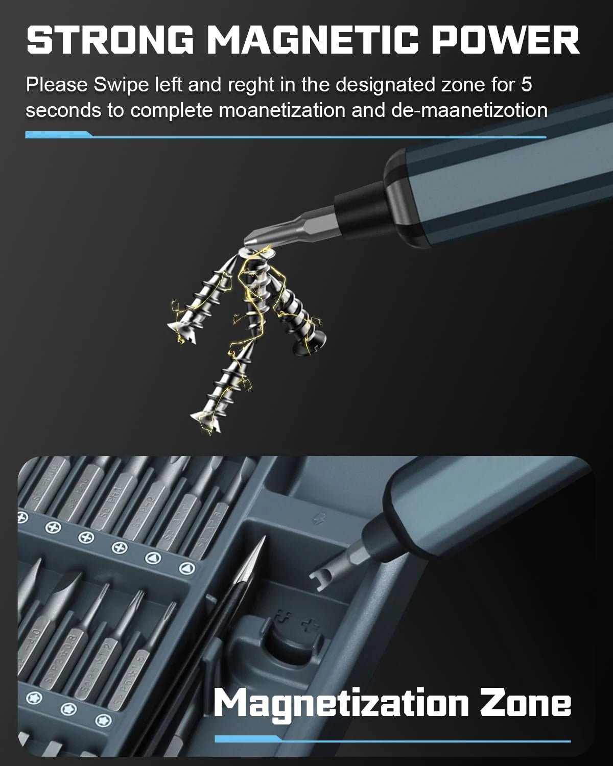 Transform Your DIY Projects with the 68-in-1 Electric Precision Screwdriver Set - 5 Adjustable Torque Settings for Ultimate Versatility