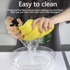 Premium Absorbent Microfiber Car Wash Towels - Thickened Yellow Cleaning Cloths in Multiple Sizes