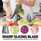 Transform Your Cooking Experience with the 3 in 1 Rotary Cheese Grater - Versatile Manual Vegetable Slicer and Grinder for Nuts, Cheese, and More!