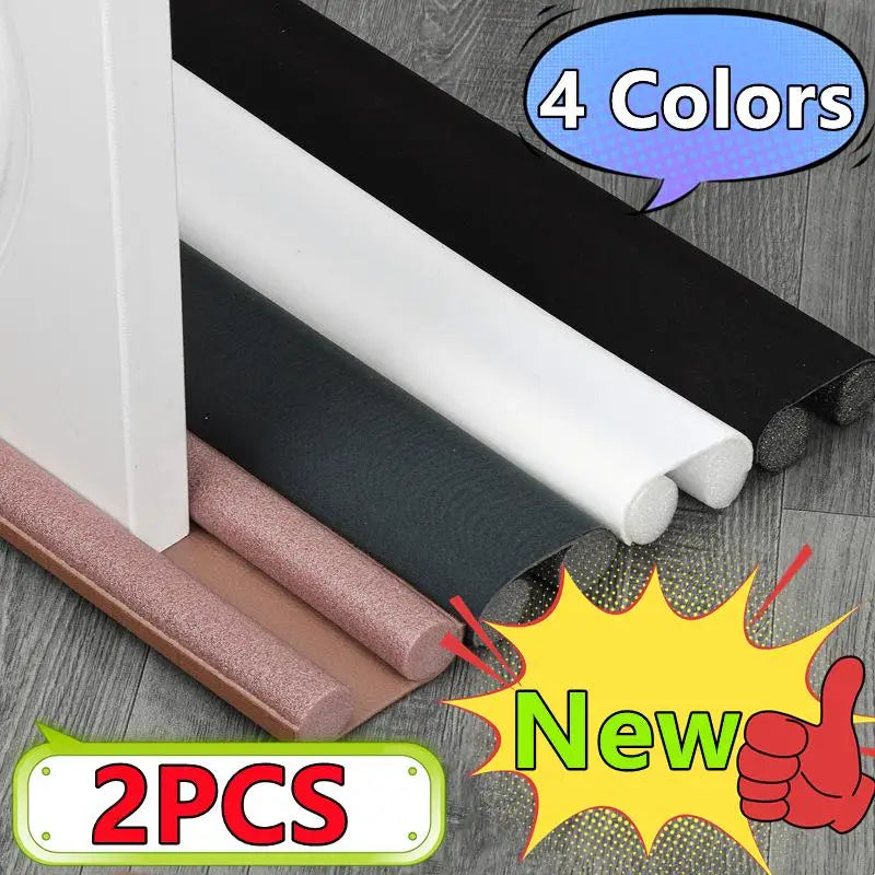 Ultimate Flexible Under Door Draft Stopper - Thicker Weather Seal Strip for Maximum Cold Protection - Available in 1 or 2 Packs