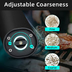 Revolutionary Electric Automatic Salt and Pepper Grinder Set - Rechargeable Gravity Spice Mill with Adjustable Coarseness for Effortless Seasoning