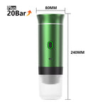 Ultimate Wireless Electric Portable Espresso Coffee Machine - Enjoy Fresh Brewed Coffee Anywhere with 3-in-1 Functionality for Home, Car, and Camping!