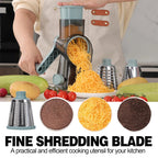 Transform Your Cooking Experience with the 3 in 1 Rotary Cheese Grater - Versatile Manual Vegetable Slicer and Grinder for Nuts, Cheese, and More!