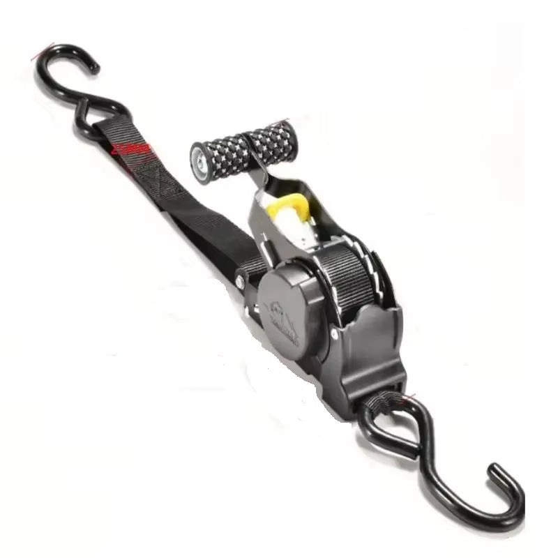 Ultimate Retractable Ratchet Strap for Secure Cargo Transport - Perfect for Motorcycles, Cars, and More!