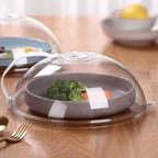 Versatile Microwave Food Splash Guard - High-Temperature Resistant Cover with Steam Vent and Handle for Effortless Heating