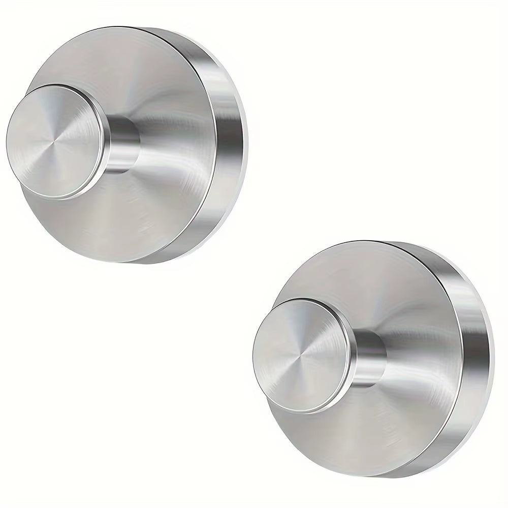 Reusable Stainless Steel Suction Cup Hook Waterproof Wall Mount Hooks Punch-Free Kitchen Bathroom Wall Hanger Towel Clothes